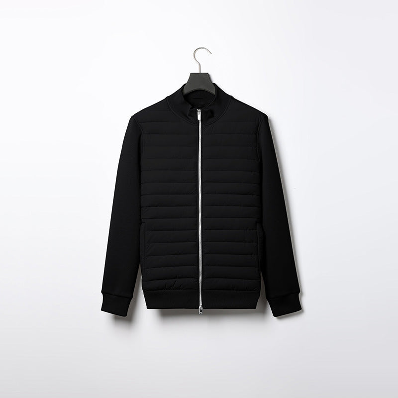 Chaqueta Acolchada De Invierno De Manga Larga Para Hombre | Cremallera