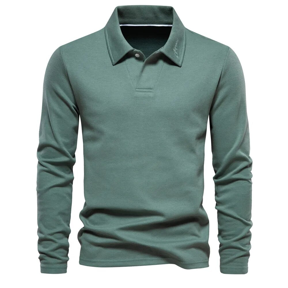 Polo De Manga Larga Para Hombre | Informal
