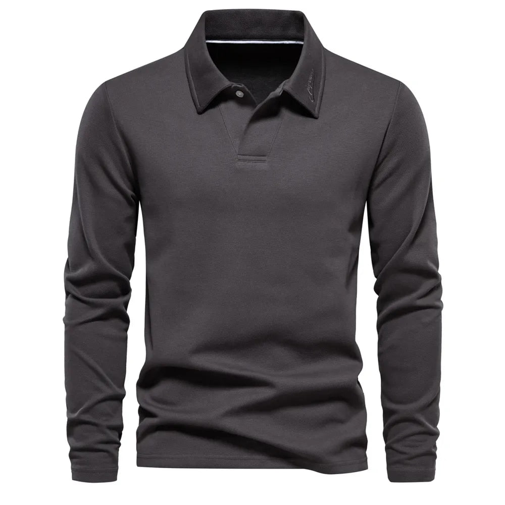 Polo De Manga Larga Para Hombre | Informal