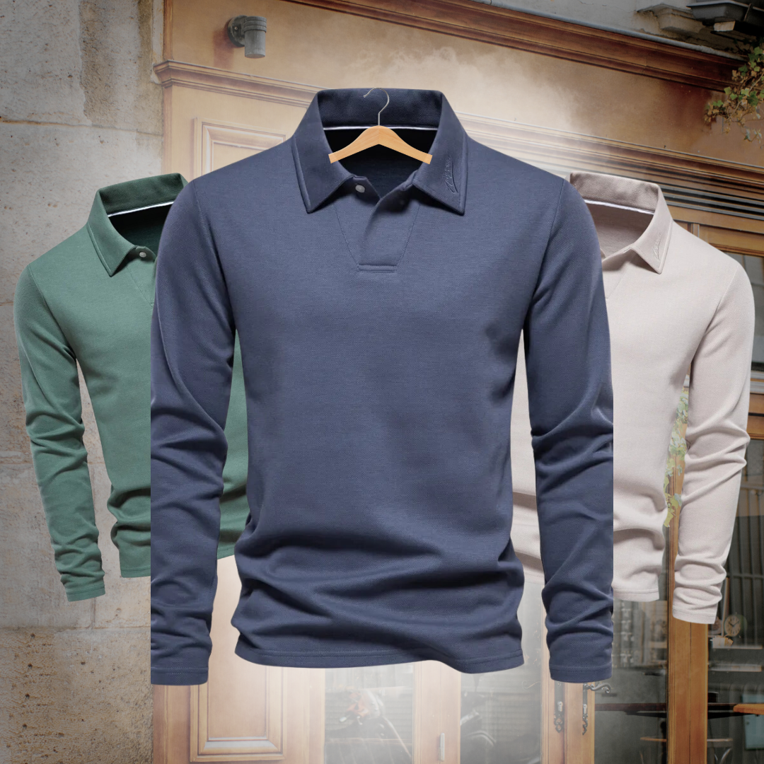 Polo De Manga Larga Para Hombre | Informal