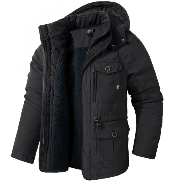 Chaqueta Gruesa Y Cálida De Invierno Con Cremallera Para Hombre | Clásica