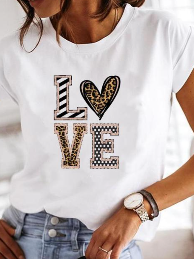 Camiseta Blanca De Manga Corta Para Mujer | Verano
