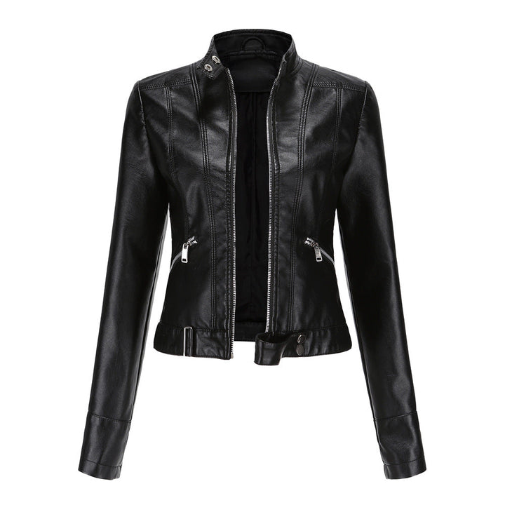Chaqueta Corta Con Cremallera Para Mujer | Mangas Largas