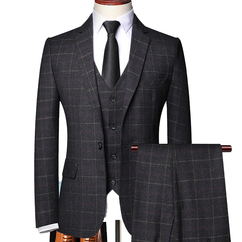 Traje Para Invitado De Boda De Tres Piezas Para Hombre | Moderno