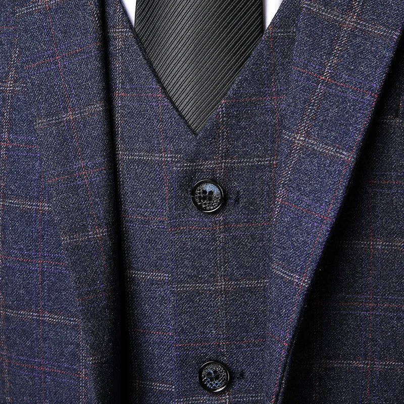 Traje Para Invitado De Boda De Tres Piezas Para Hombre | Moderno
