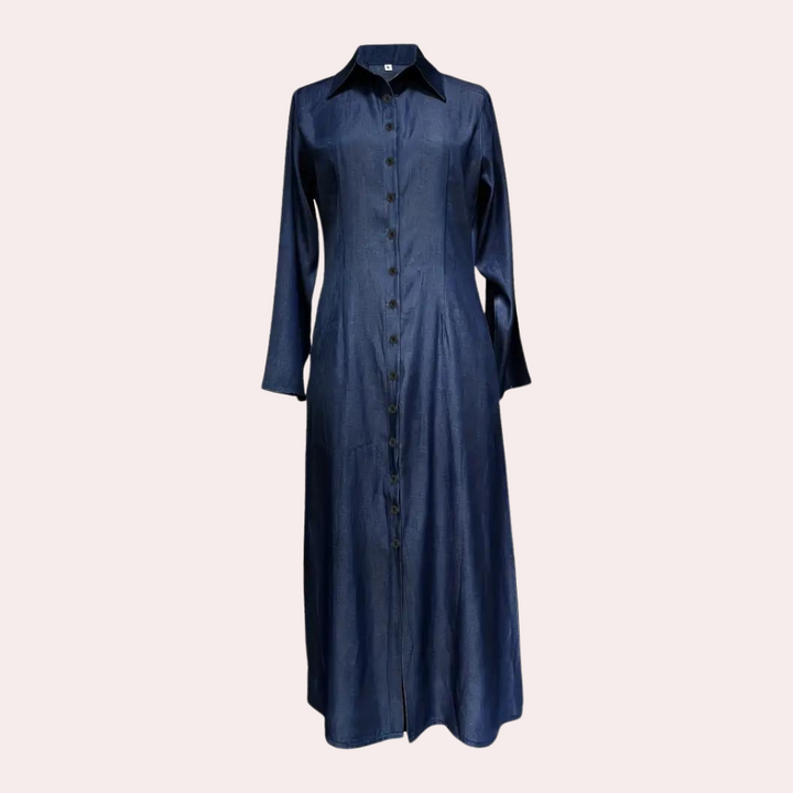 Vestido Largo Con Botones Para Mujer | Maxi