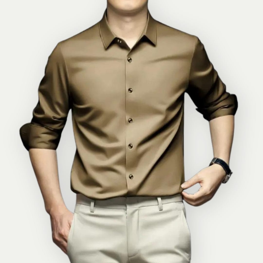 Camisa Formal De Manga Larga Para Hombre | Con Botones