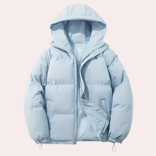 Cálida Chaqueta Acolchada con Capucha para Hombre