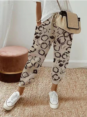 Pantalones Casuales Con Dobladillo Enrollado Para Mujer | Verano