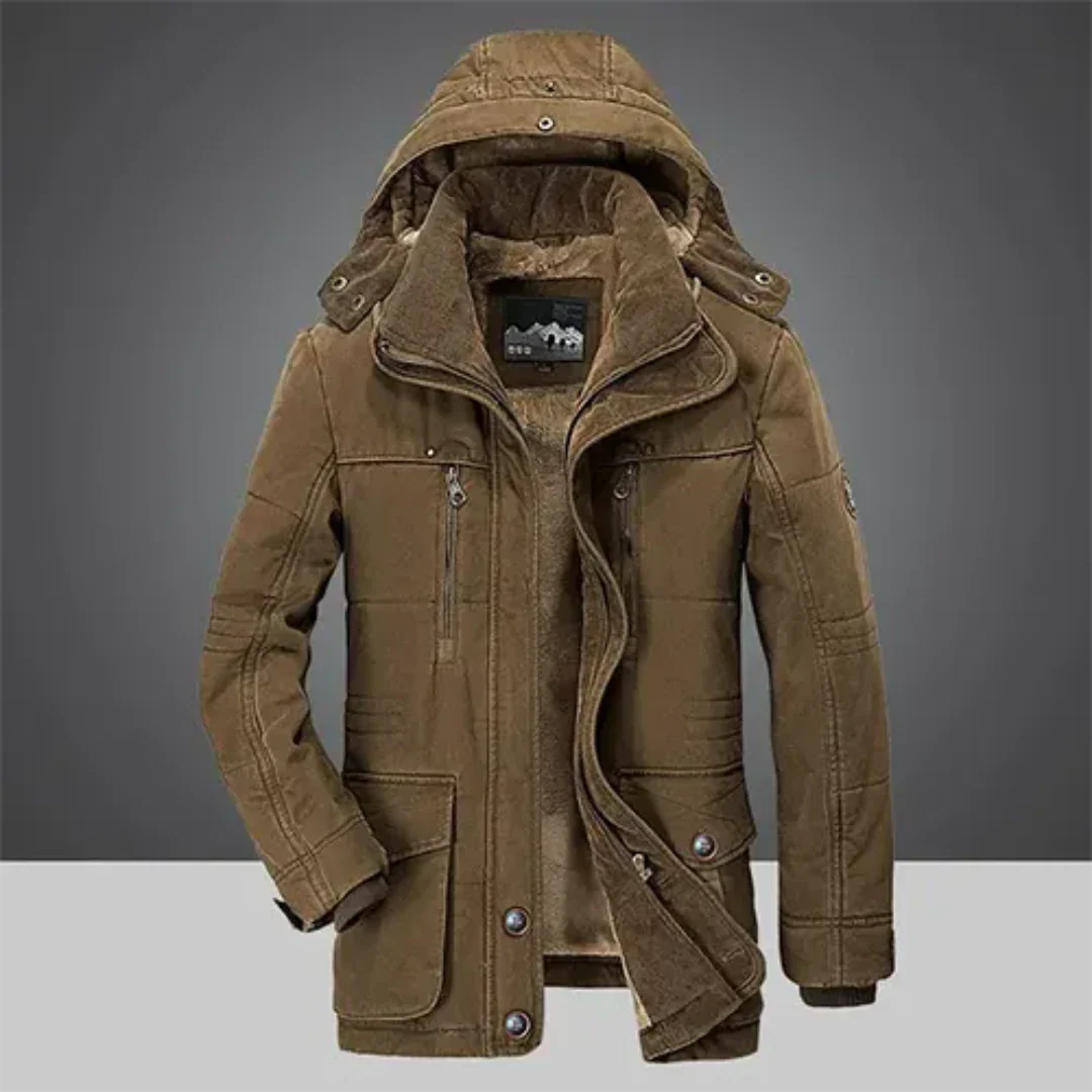Chaqueta De Invierno Con Capucha Para Hombre | Cremallera