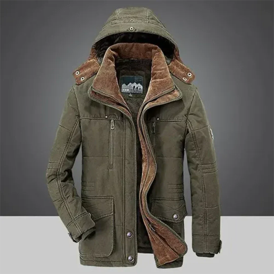Chaqueta De Invierno Con Capucha Para Hombre | Cremallera