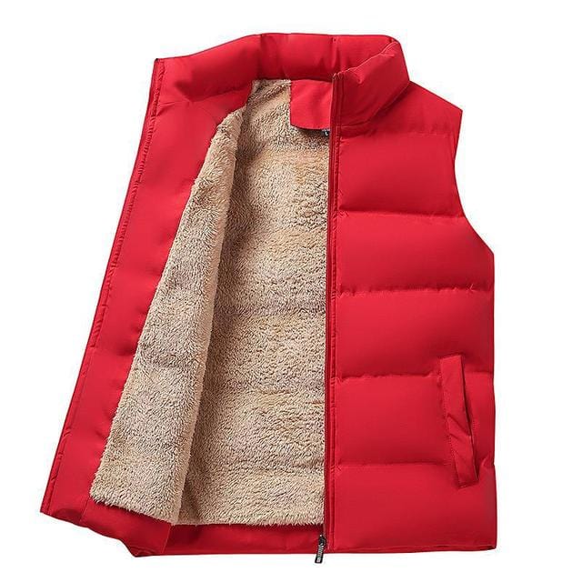 Chaleco Acolchado Con Cremallera Para Hombre | Sin Mangas
