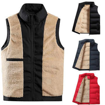 Chaleco Acolchado Con Cremallera Para Hombre | Sin Mangas
