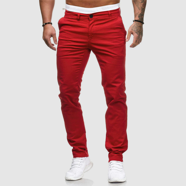 Pantalones Cómodos De Corte Ajustado Para Hombre | Informales