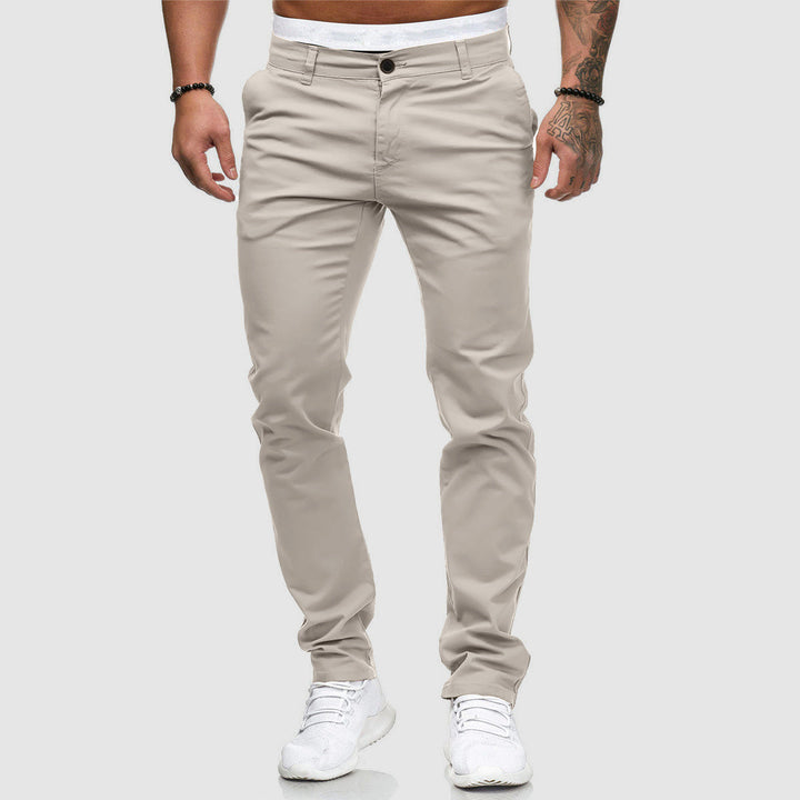 Pantalones Cómodos De Corte Ajustado Para Hombre | Informales