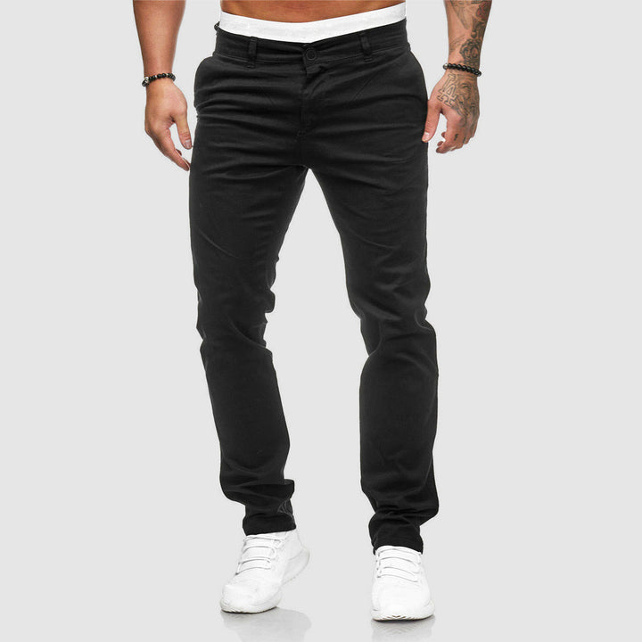 Pantalones Cómodos De Corte Ajustado Para Hombre | Informales
