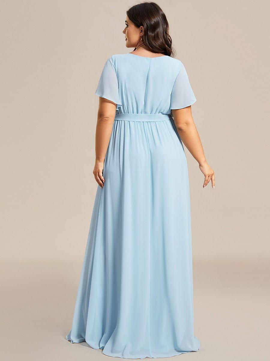 Elegante Vestido De Cuello En V Para Mujer | Maxi