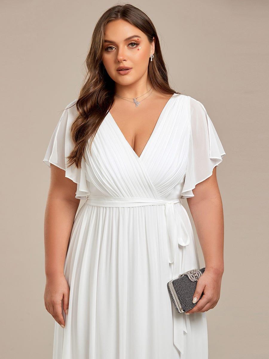 Elegante Vestido De Cuello En V Para Mujer | Maxi