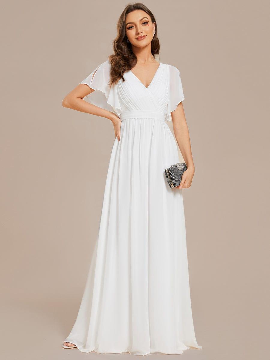 Elegante Vestido De Cuello En V Para Mujer | Maxi