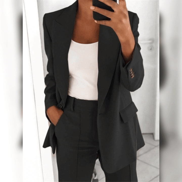 Traje De Dos Piezas Para Mujer | De Un Solo Pecho