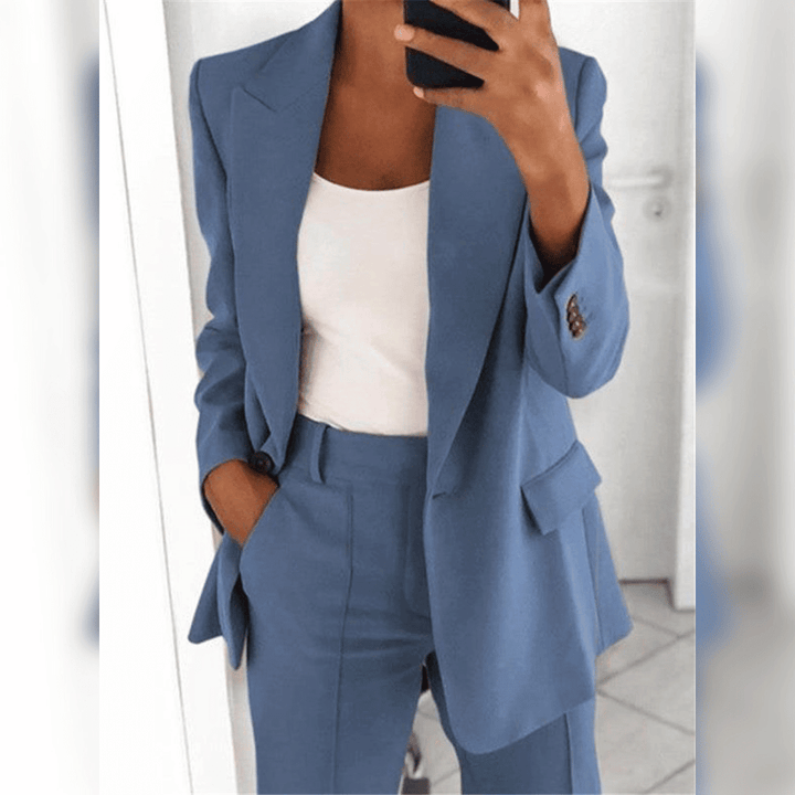 Traje De Dos Piezas Para Mujer | De Un Solo Pecho
