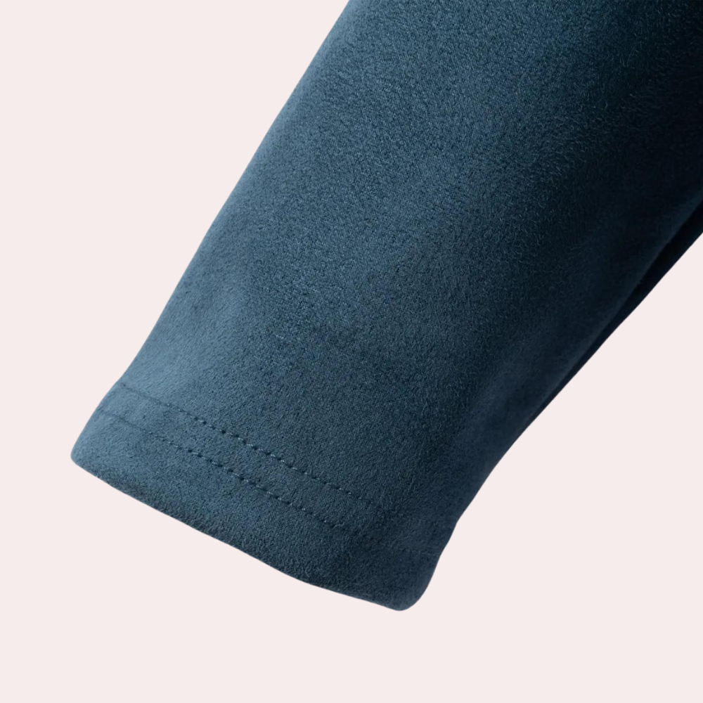 Męski długi sweter z półzamkiem | Golf