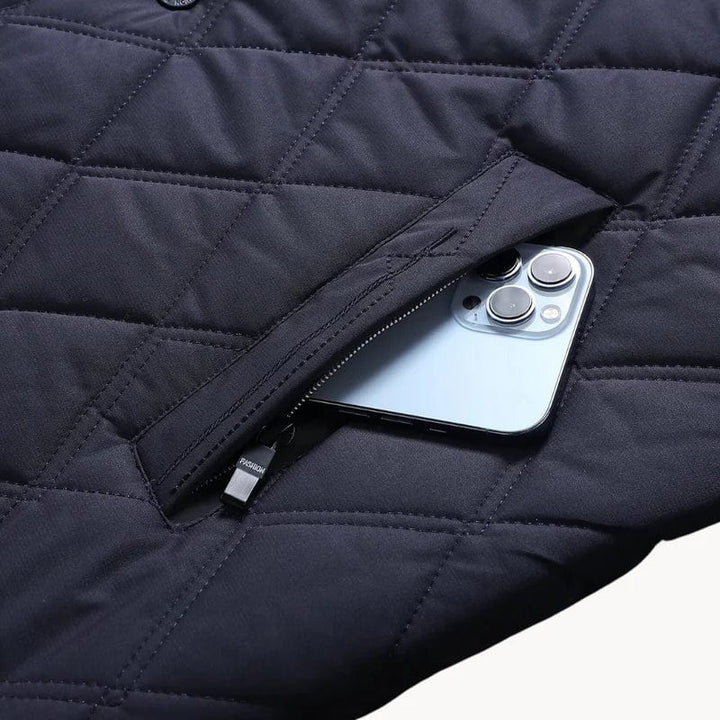 Chaqueta Clásico De Invierno Para Hombre Con Bolsillos | Abotonado