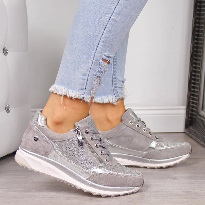 Zapatos Casuales Sin Cordones Para Mujer | Cremallera