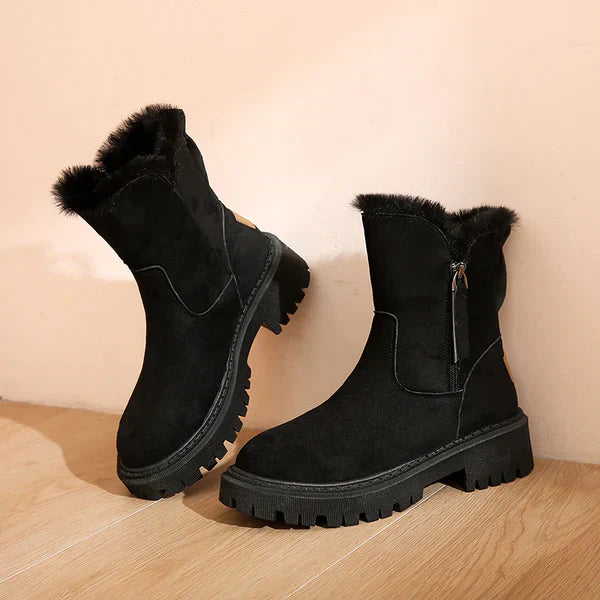Botines De Invierno Cálidos Para Mujer | Cremallera Lateral