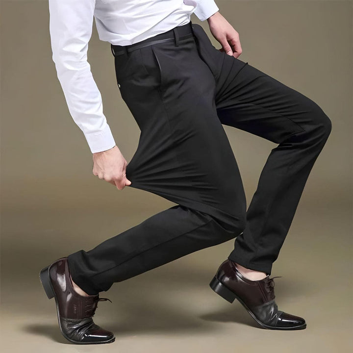 Pantalones De Negocios Elásticos Para Hombre | Corte Ajustado