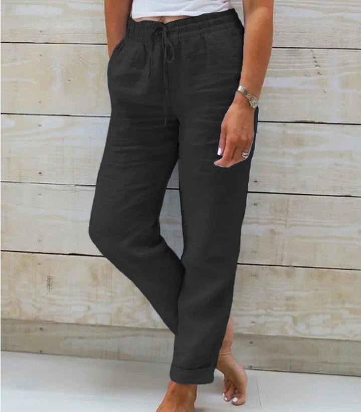 Pantalones Casuales Para Mujer Con Cordón | Verano