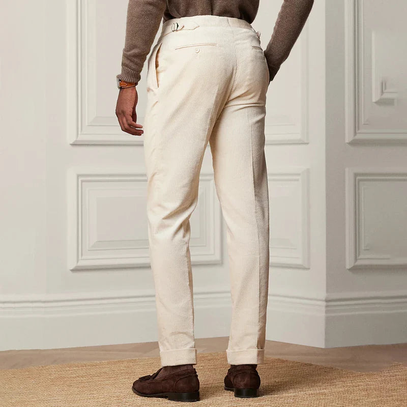 Pantalón Plisado Clásico De Hombre | Cintura Alta