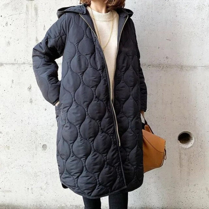 Chaqueta Acolchada Larga Para Mujer | Capucha