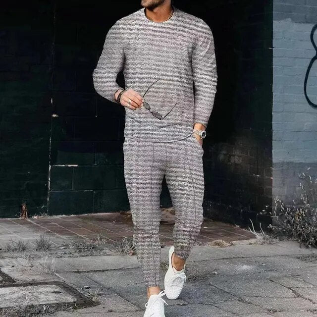 Conjunto Informal De 2 Piezas Para Hombre | Corte Ajustado