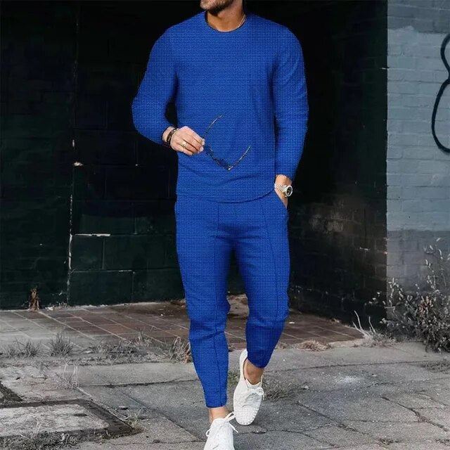 Conjunto Informal De 2 Piezas Para Hombre | Corte Ajustado