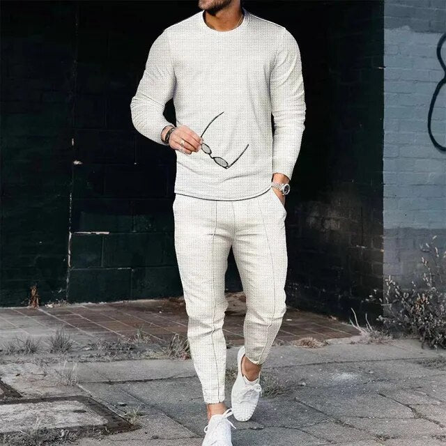Conjunto Informal De 2 Piezas Para Hombre | Corte Ajustado
