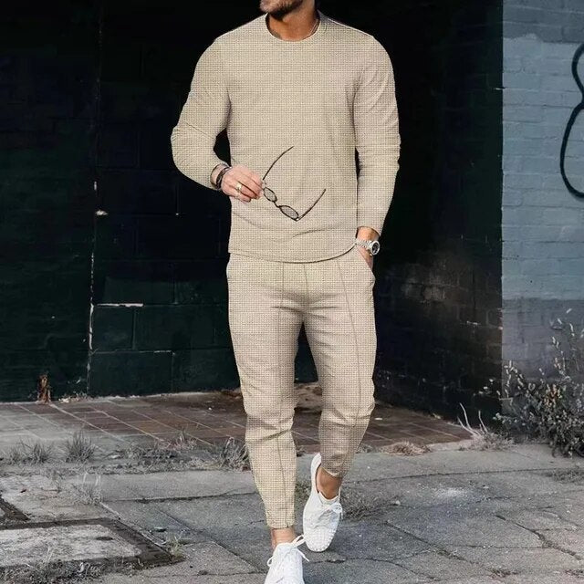 Conjunto Informal De 2 Piezas Para Hombre | Corte Ajustado