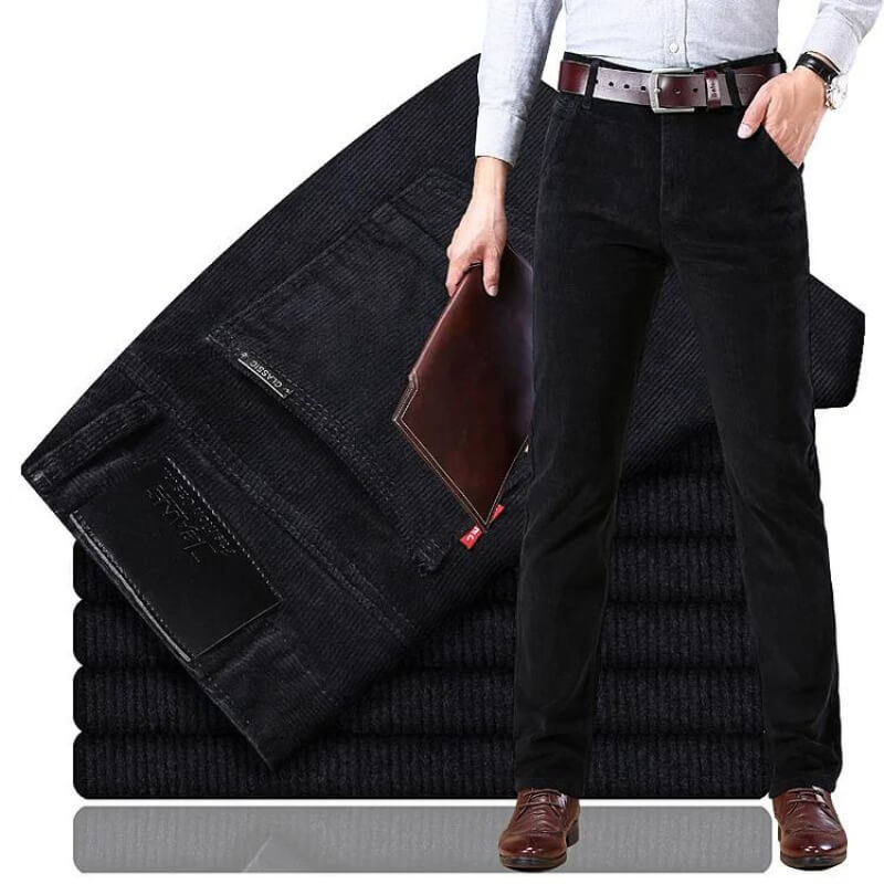 Pantalones Casuales Clásicos de Corte Ajustado para Hombre | Estilosos