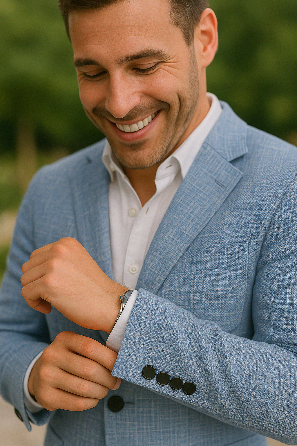 Traje De Dos Piezas Para Invitados A Bodas Para Hombre | Corte Ajustado