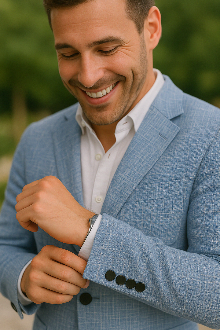 Traje De Dos Piezas Para Invitados A Bodas Para Hombre | Corte Ajustado