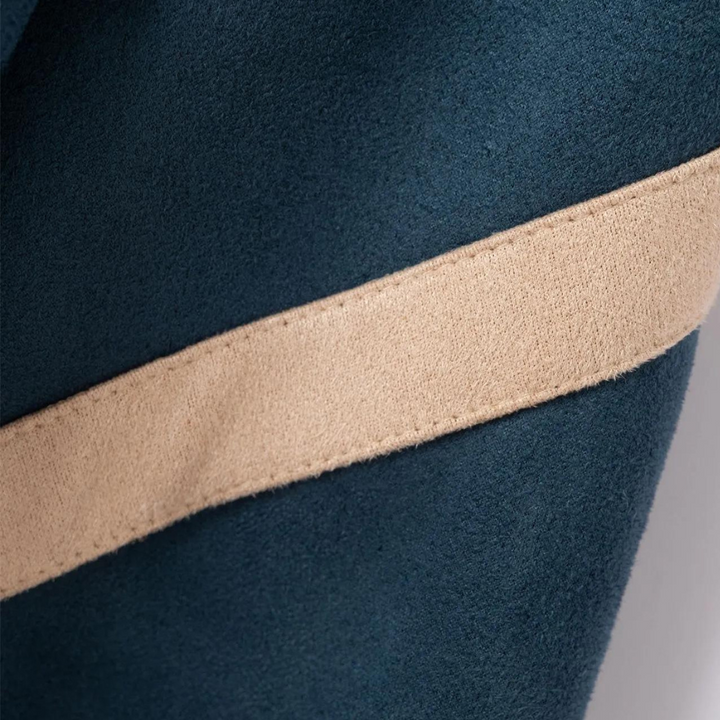 Męski długi sweter z półzamkiem | Golf