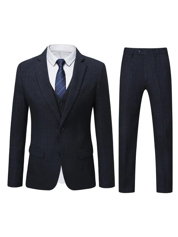 Traje Para Invitado De Boda Clásico Formal De Tres Piezas Para Hombre | Corte Ajustado