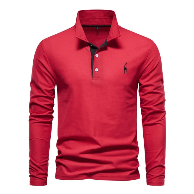 Polo Elegante Para Hombre | Manga Larga