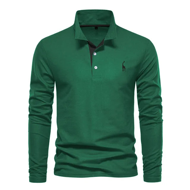 Polo Elegante Para Hombre | Manga Larga