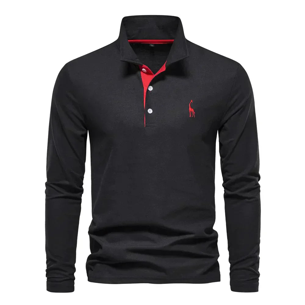 Polo Elegante Para Hombre | Manga Larga