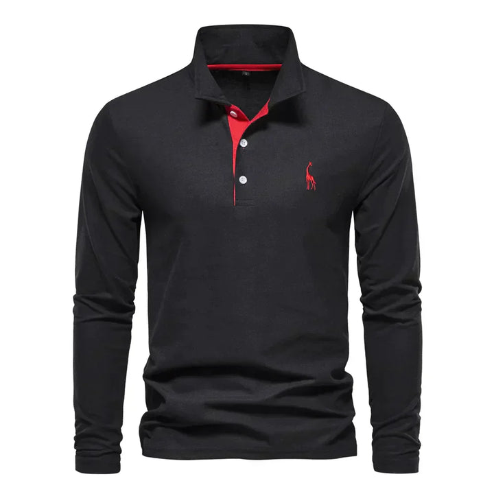 Polo Elegante Para Hombre | Manga Larga