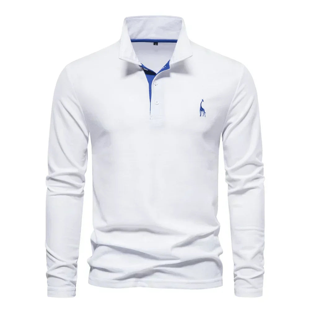 Polo Elegante Para Hombre | Manga Larga