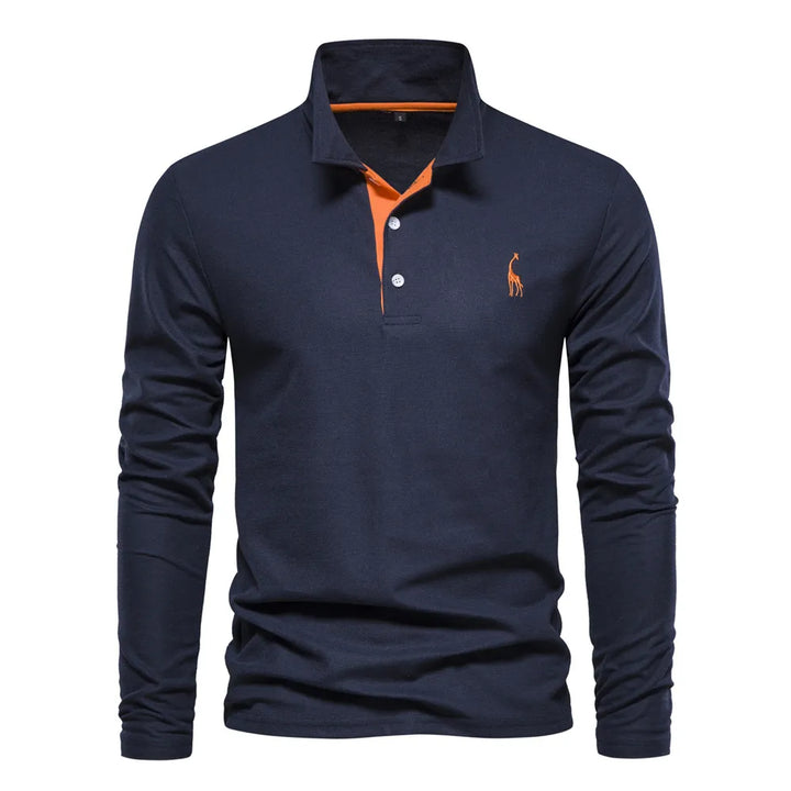 Polo Elegante Para Hombre | Manga Larga