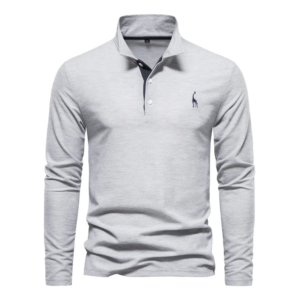 Polo Elegante Para Hombre | Manga Larga