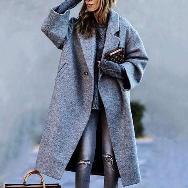 Abrigo Largo De Invierno Para Mujer | Cálido